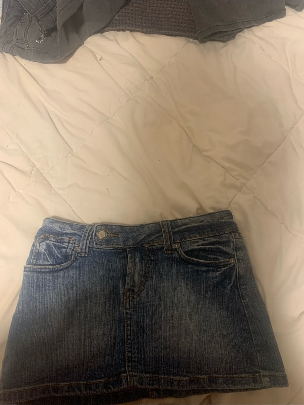 Women’s Blue Denim Mini Skirt - Casual Everyday Style